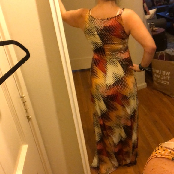 Maxi dress with adjustable waist tie - Picture 5 of 5